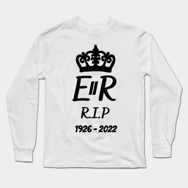 Queen Elizabeth II England Meme British Crown Britain Long Sleeve T-Shirt by BellaPixel